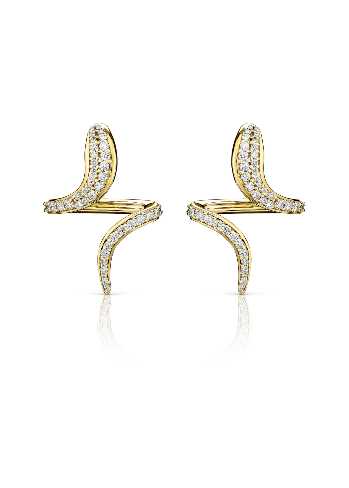 Купить Серьги Damiani Eden Желтое золото – премиальные ZhannaKanGroup