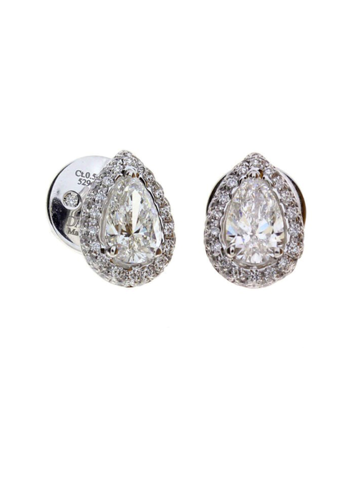 Купить Серьги Damiani Minou full pavè Белое золото – премиальные ZhannaKanGroup