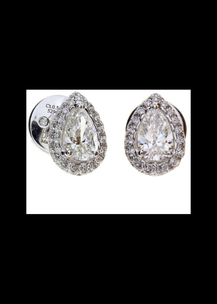 Купить Серьги Damiani Minou full pavè Белое золото – премиальные ZhannaKanGroup