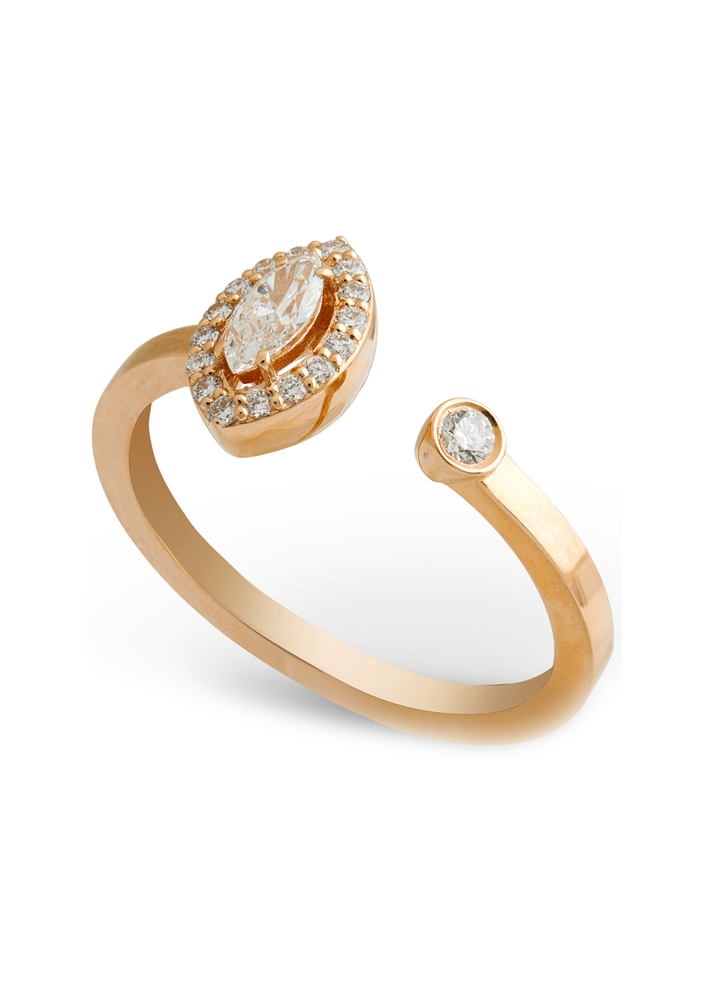 Купить Кольцо RF Myriad Розовое золото – премиальные кольца ZhannaKanGroup