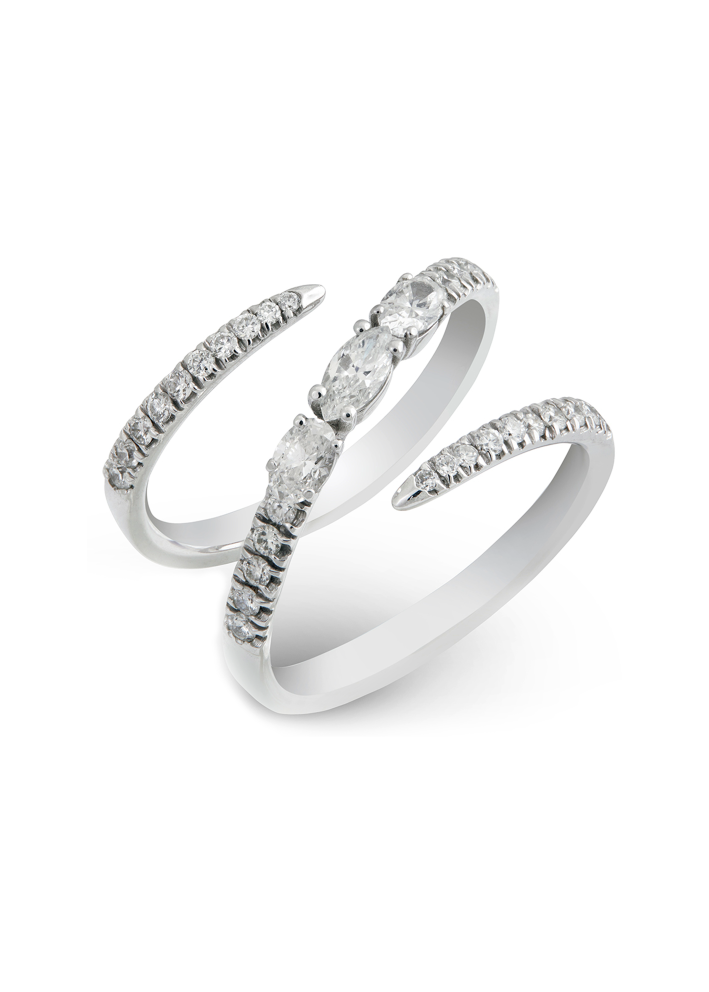 Купить Кольцо RF Myriad Белое золото – премиальные кольца ZhannaKanGroup