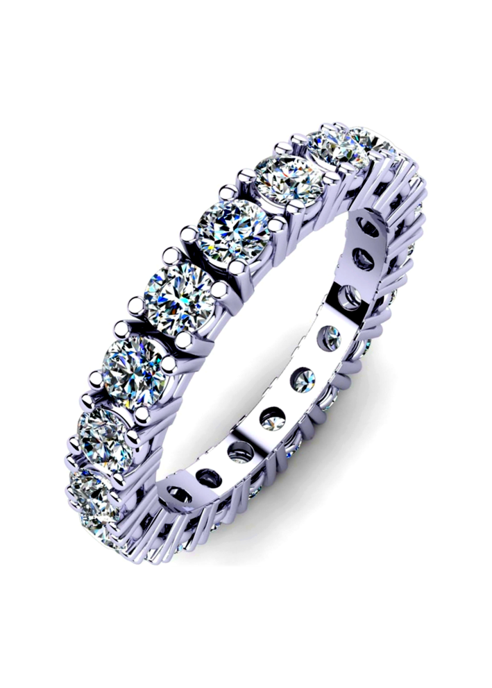 Купить Кольцо AMIN Tennis Белое золото – премиальные кольца ZhannaKanGroup
