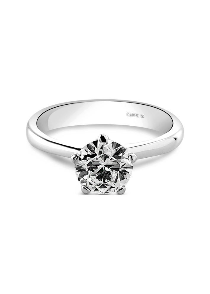 Buy AMIN Soliter Ring White Gold – premium rings by ZhannaKanGroup
