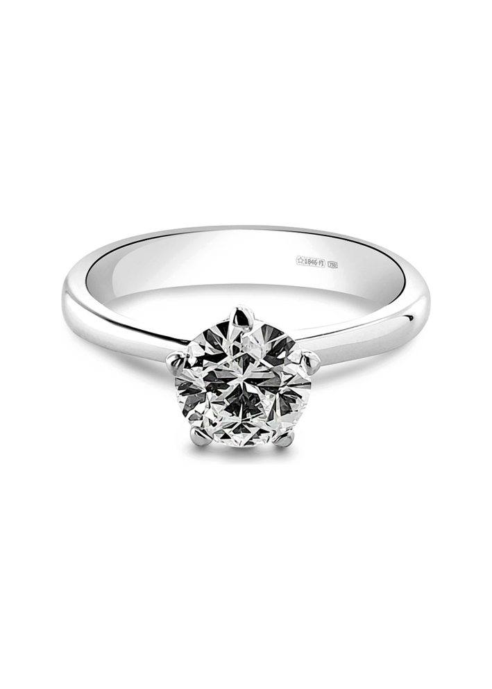Купить Кольцо AMIN Soliter Белое золото – премиальные кольца ZhannaKanGroup