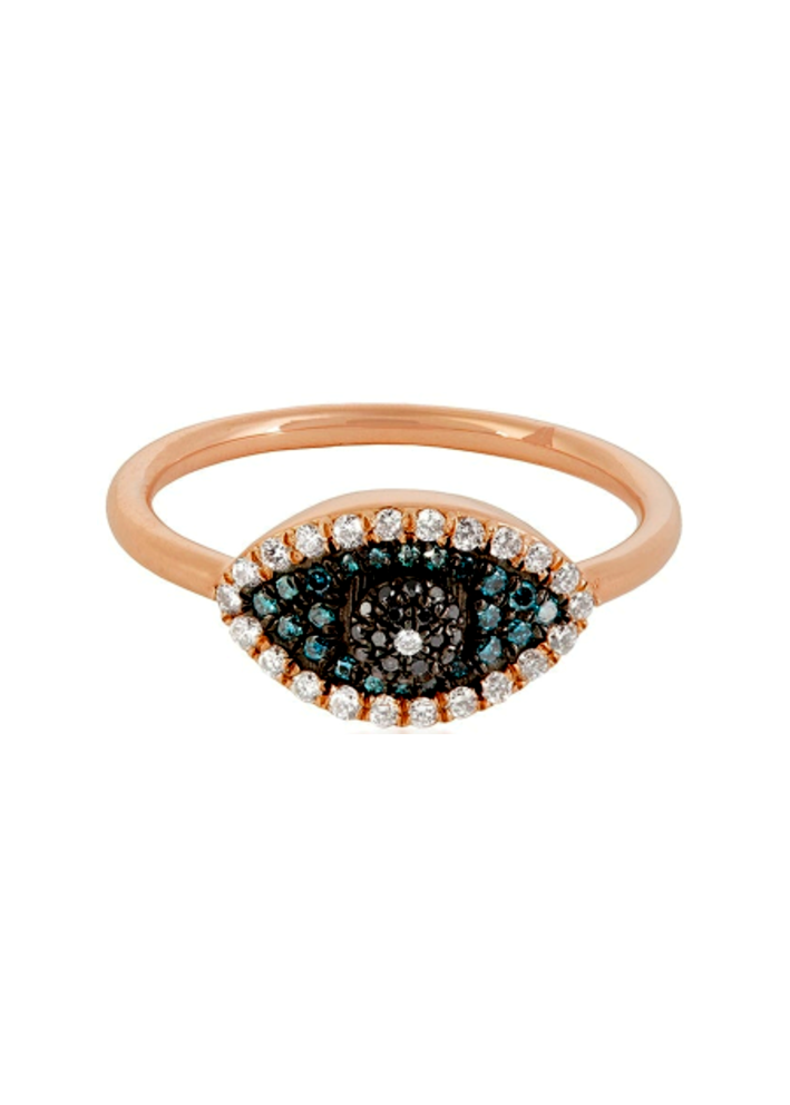 Купить Кольцо Bee Goddess Eye Light Розовое золото – премиальные кольца ZhannaKanGroup