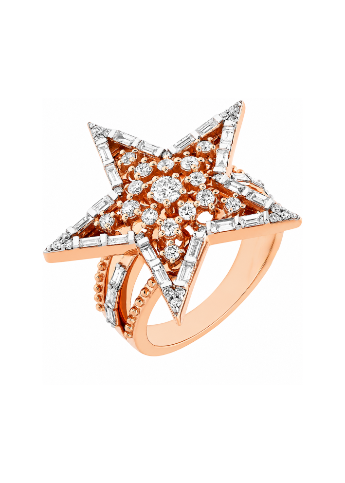Buy Ring Bee Goddess Sirius Star Rose Gold – premium rings by ZhannaKanGroup