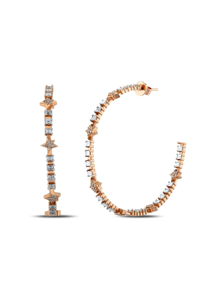 Купить Серьги Bee Goddess Sirius Star Розовое золото – премиальные ZhannaKanGroup