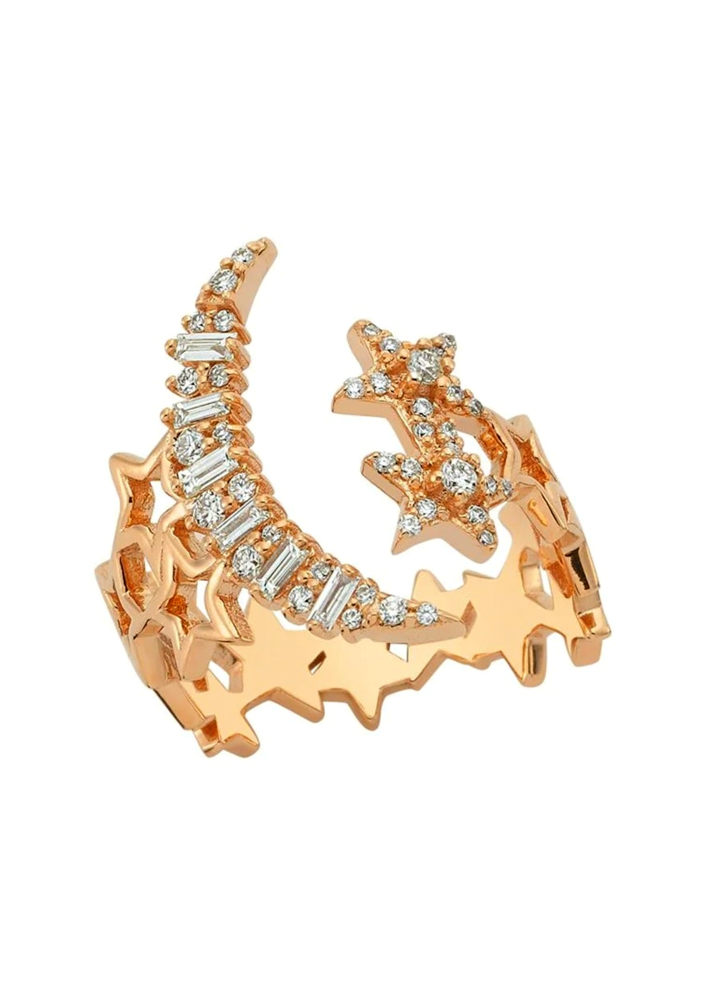 Купить Кольцо Bee Goddess Sirius Star Розовое золото – премиальные кольца ZhannaKanGroup