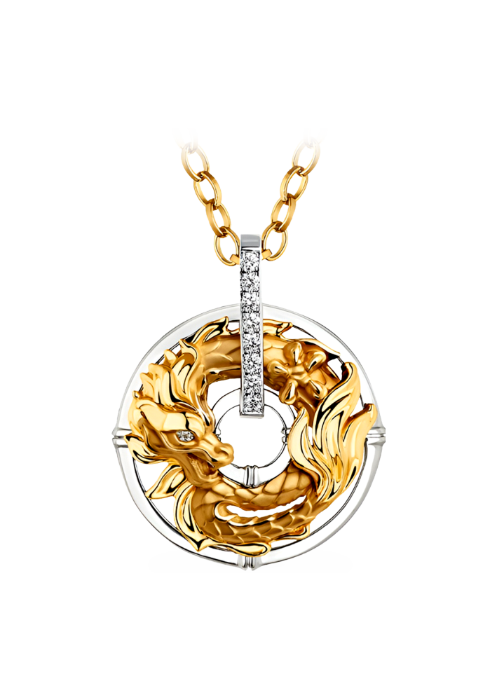 Купить Колье CarreraYCarrera Shanghai Белое/желтое золото – премиальные ZhannaKanGroup