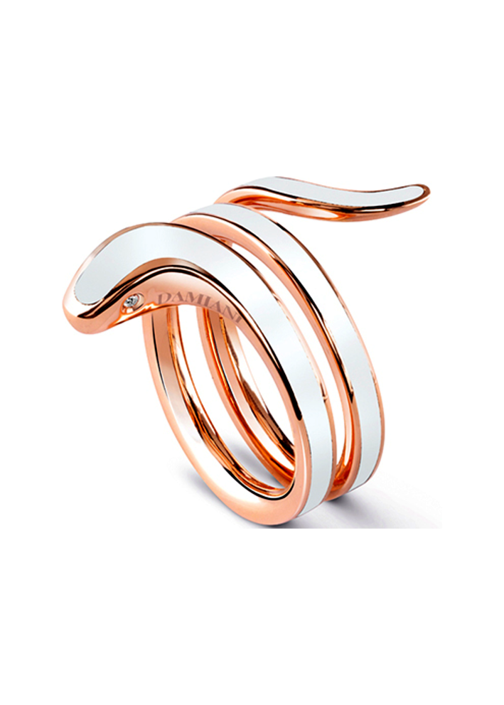 Купить Кольцо Damiani Eden Розовое золото – премиальные кольца ZhannaKanGroup