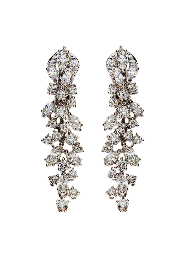 Купить Серьги Damiani Mimosa Белое золото – премиальные ZhannaKanGroup