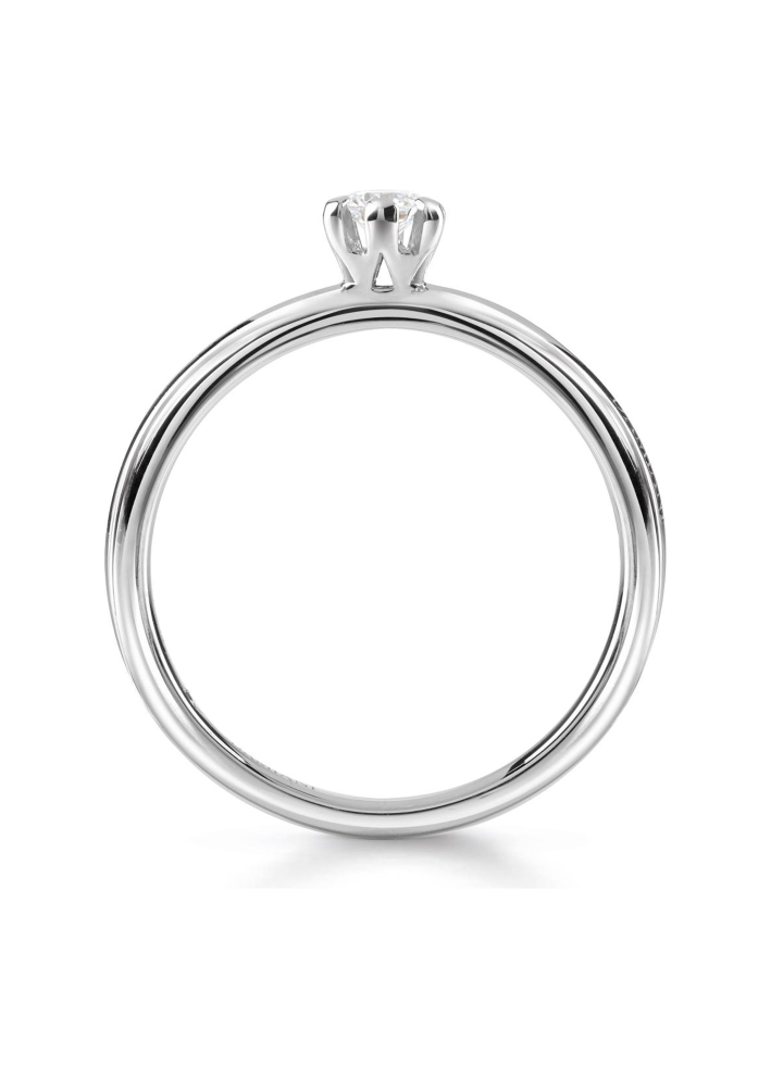 Купить Кольцо Damiani Luce D Белое золото – премиальные кольца ZhannaKanGroup