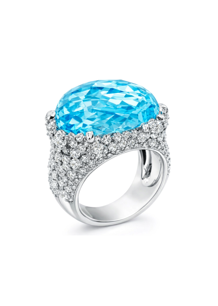 Купить Кольцо CarreraYCarrera Jardin de rosas Белое золото – премиальные кольца ZhannaKanGroup