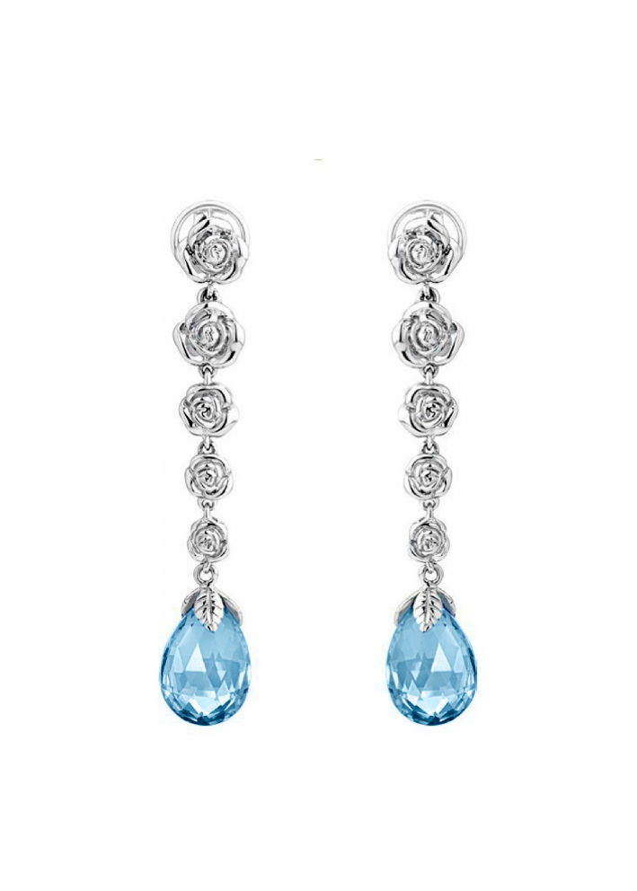 Buy Earrings CarreraYCarrera Rose Garden Yellow Gold, White – premium by ZhannaKanGroup