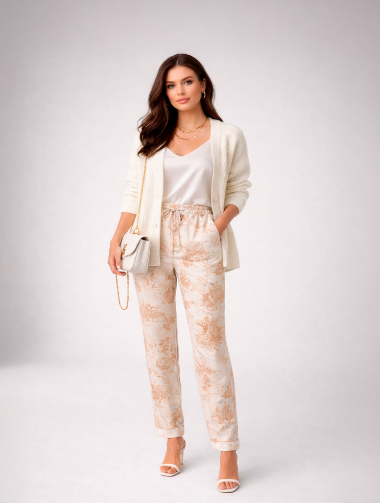 Купить Брюки Zardozi Tomiris Хлопок – премиальные ZhannaKanGroup