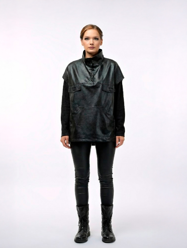 Купить Брюки Zardozi Casual Экокожа – премиальные ZhannaKanGroup