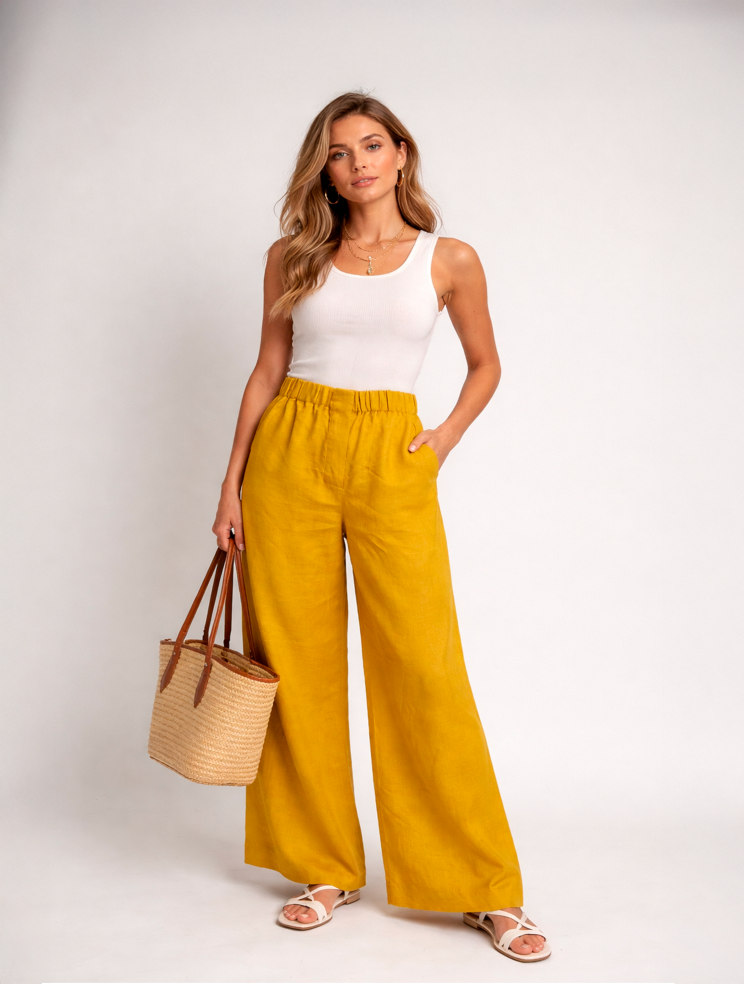 Купить Брюки Zardozi Linen – премиальные ZhannaKanGroup