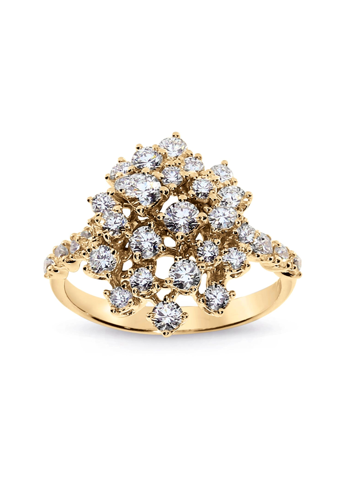 Купить Кольцо Damiani Mimosa Желтое золото – премиальные кольца ZhannaKanGroup