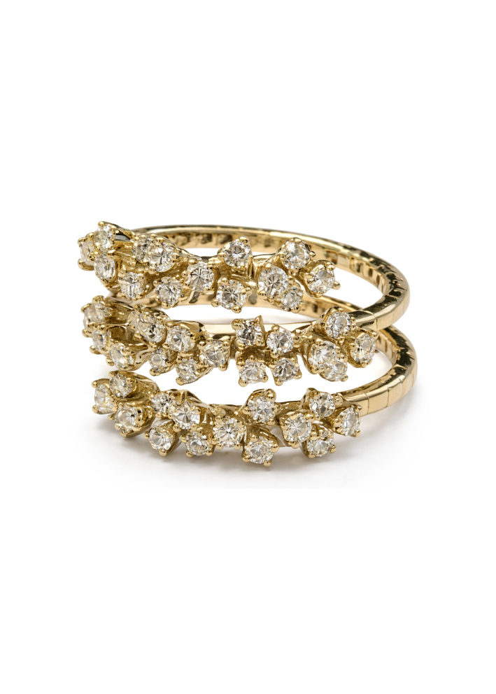 Купить Кольцо Damiani Mimosa Flexi Желтое золото – премиальные кольца ZhannaKanGroup