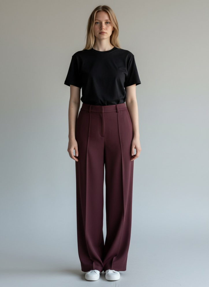 Купить Брюки Zardozi Shades of Burgundy Шерсть – премиальные ZhannaKanGroup