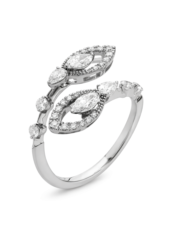 Купить Кольцо Casato Maureen Белое золото – премиальные кольца ZhannaKanGroup