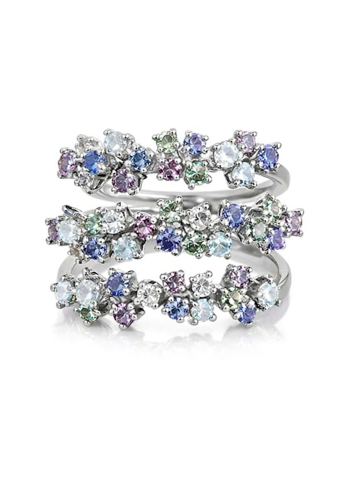 Купить Кольцо Damiani Mimosa Flexi Белое золото – премиальные кольца ZhannaKanGroup