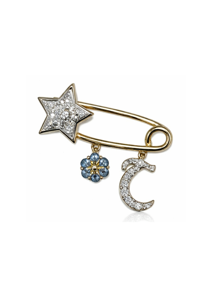 Купить Брошь Aspire Kids As Желтое золото – премиальные броши ZhannaKanGroup