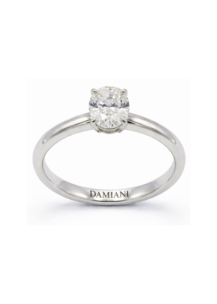 Сақина Damiani Luce Ақ алтын, Сары сатып алыңыз – ZhannaKanGroup премиум сақиналар