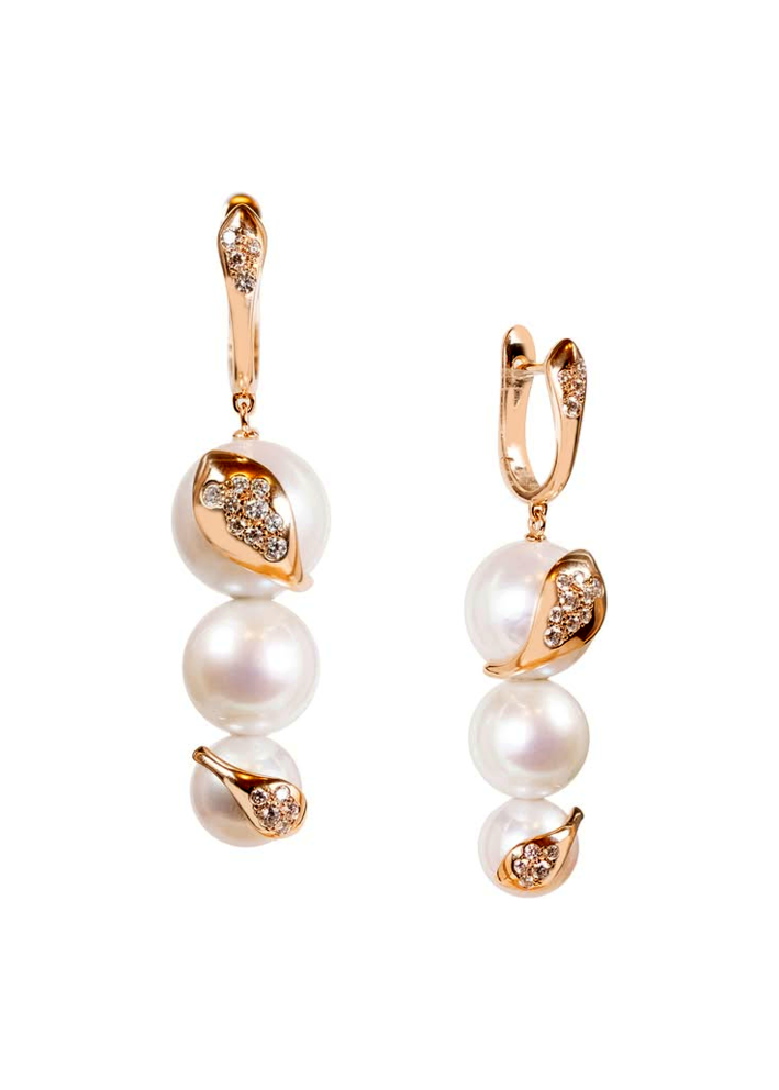 Buy Earrings Utopia Flora Bloom Rose Gold – premium by ZhannaKanGroup