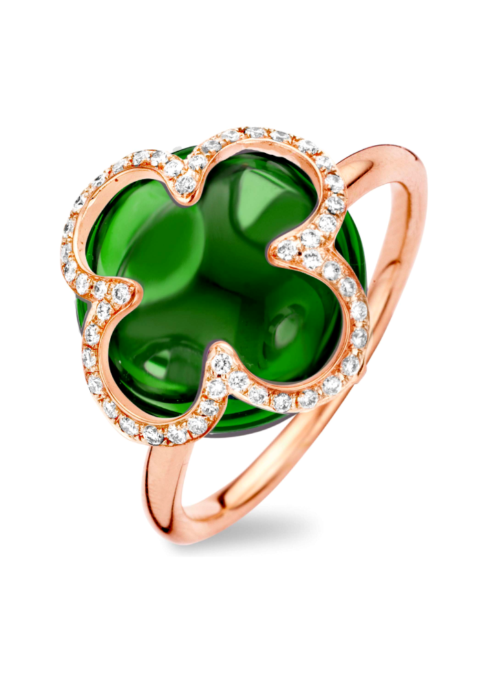 Сақина Tirisi Seoul Flower Қызғылт алтын сатып алыңыз – ZhannaKanGroup премиум сақиналар