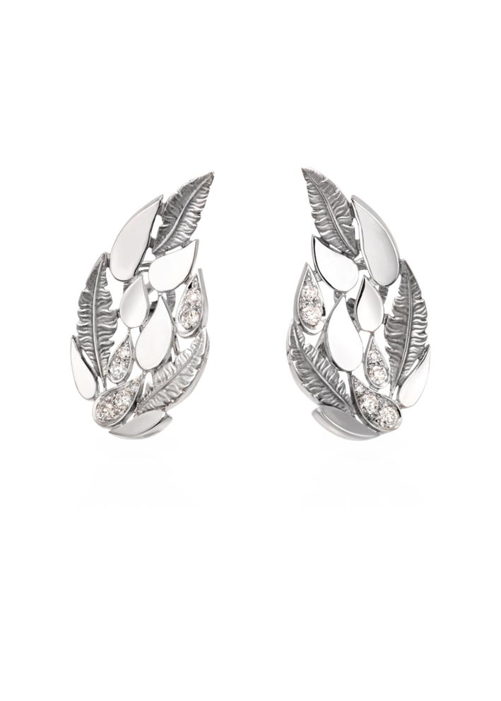 Купить Серьги CarreraYCarrera Romance Белое золото – премиальные ZhannaKanGroup