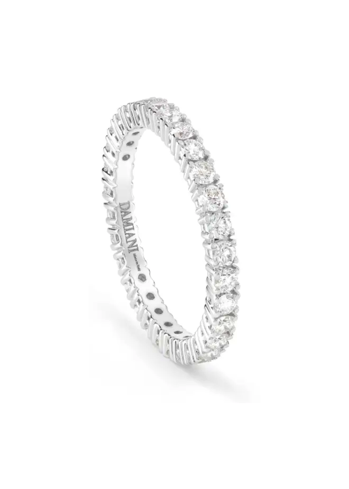 Купить Кольцо Damiani Luce D Белое золото – премиальные кольца ZhannaKanGroup