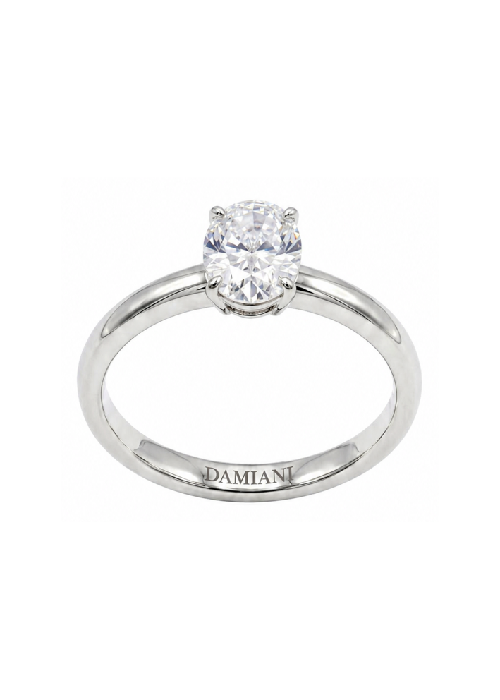 Купить Кольцо Damiani Luce Белое золото – премиальные кольца ZhannaKanGroup