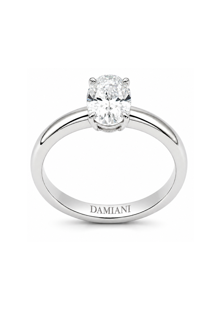 Купить Кольцо Damiani Luce Белое золото – премиальные кольца ZhannaKanGroup