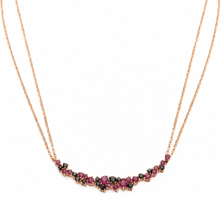 Купить Колье Damiani Mimosa Flexi Розовое золото – премиальные ZhannaKanGroup