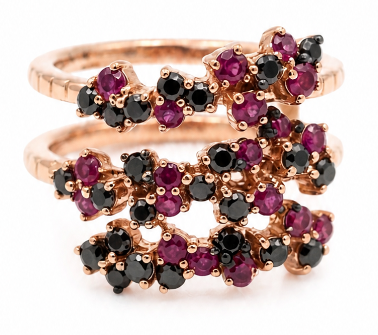 Купить Кольцо Damiani Mimosa Flexi Розовое золото – премиальные кольца ZhannaKanGroup