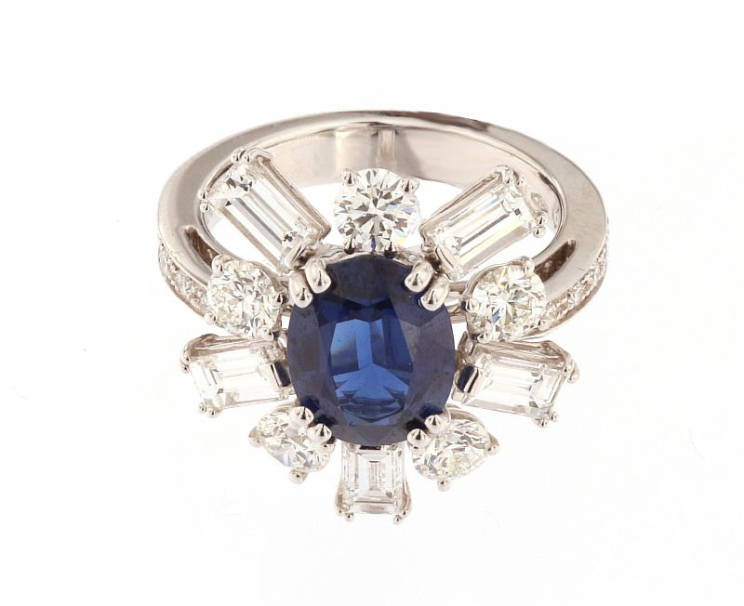 Купить Кольцо Damiani Special classic Белое золото – премиальные кольца ZhannaKanGroup