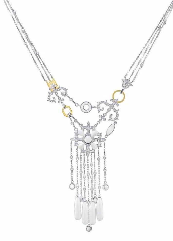 Купить Колье Damiani Alsara Белое золото – премиальные колье ZhannaKanGroup