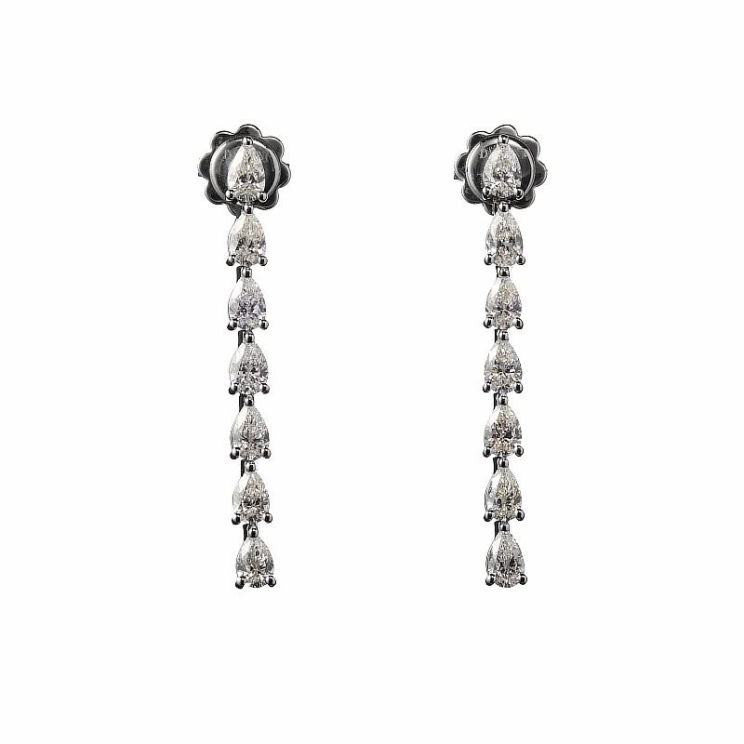 Купить Серьги Damiani Timeless classico Белое золото – премиальные серьги ZhannaKanGroup