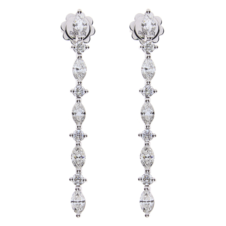 Купить Серьги Damiani Timeless classico Белое золото – премиальные серьги ZhannaKanGroup