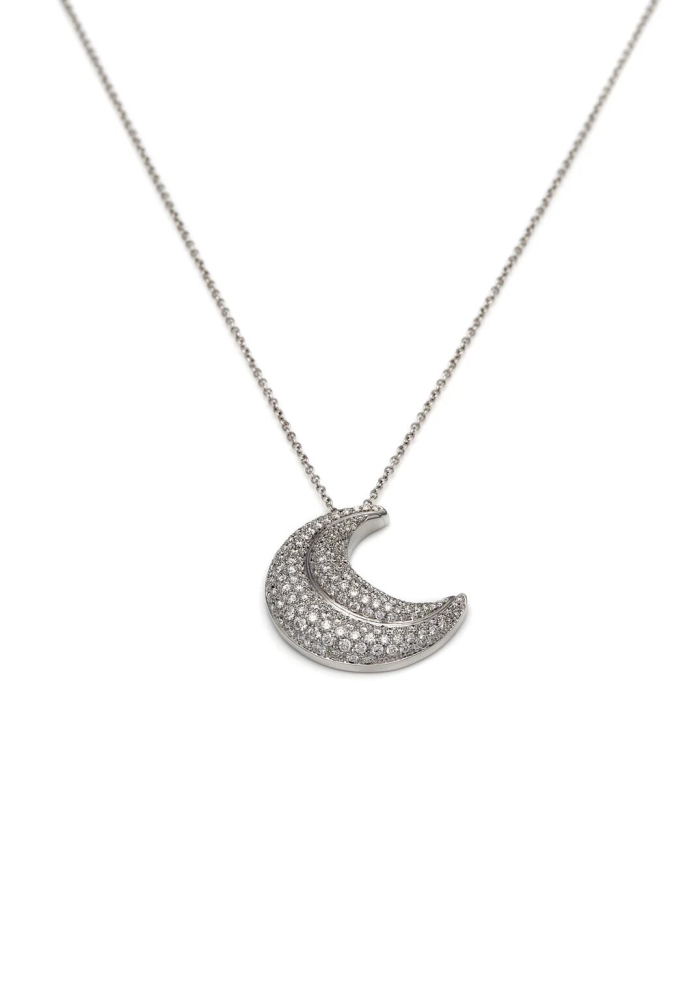 Купить Колье Damiani Spicchi luna Белое золото – премиальные колье ZhannaKanGroup