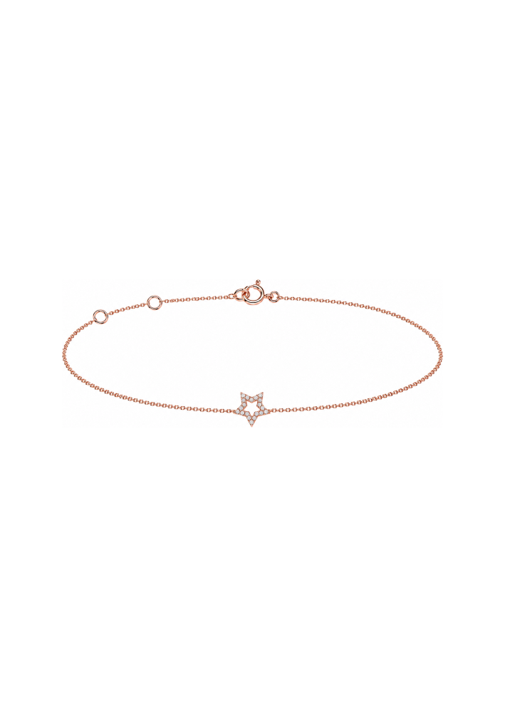Білезік Crivelli Chain bracelet Қызғылт алтын сатып алыңыз – ZhannaKanGroup премиум білезіктер