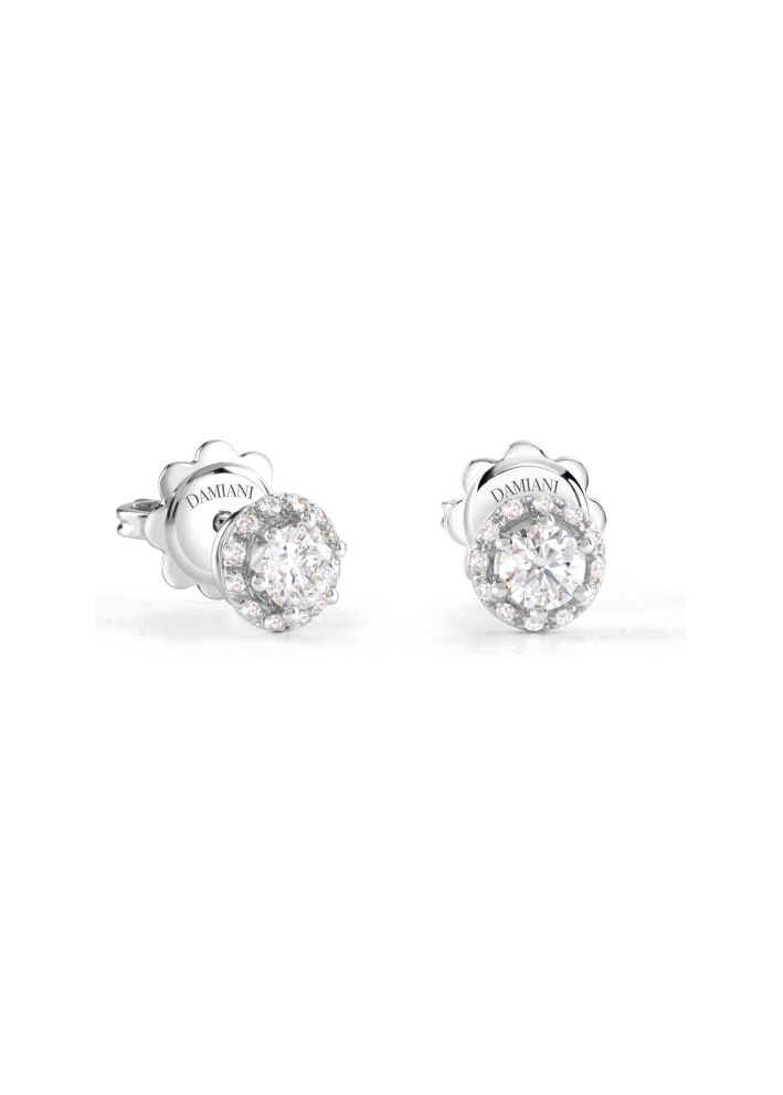 Buy Earrings Damiani Minou full pavè White Gold, Yellow – premium by ZhannaKanGroup