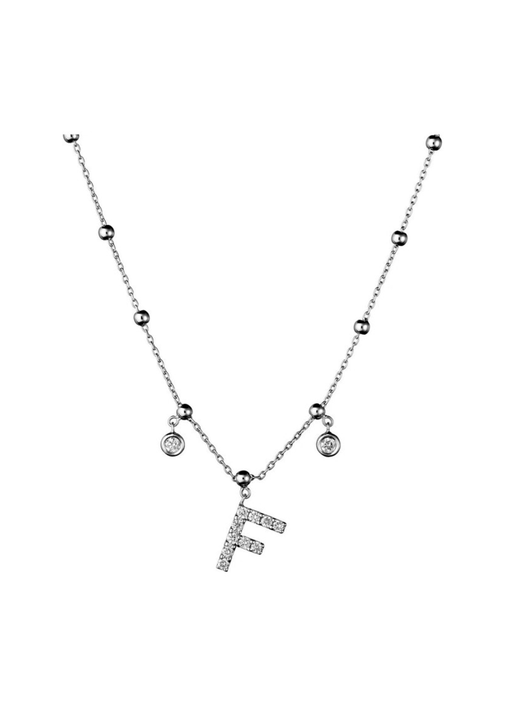 Buy Necklace, Ring Crivelli Mood crv Yellow Gold, White – premium necklaces by ZhannaKanGroup