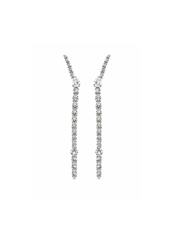 Buy Серьги Crivelli Tennis CRV Белое золото – premium earrings by ZhannaKanGroup