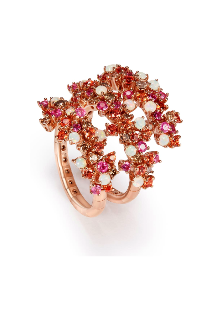 Купить Кольцо Damiani Mimosa Flexi Розовое золото – премиальные кольца ZhannaKanGroup