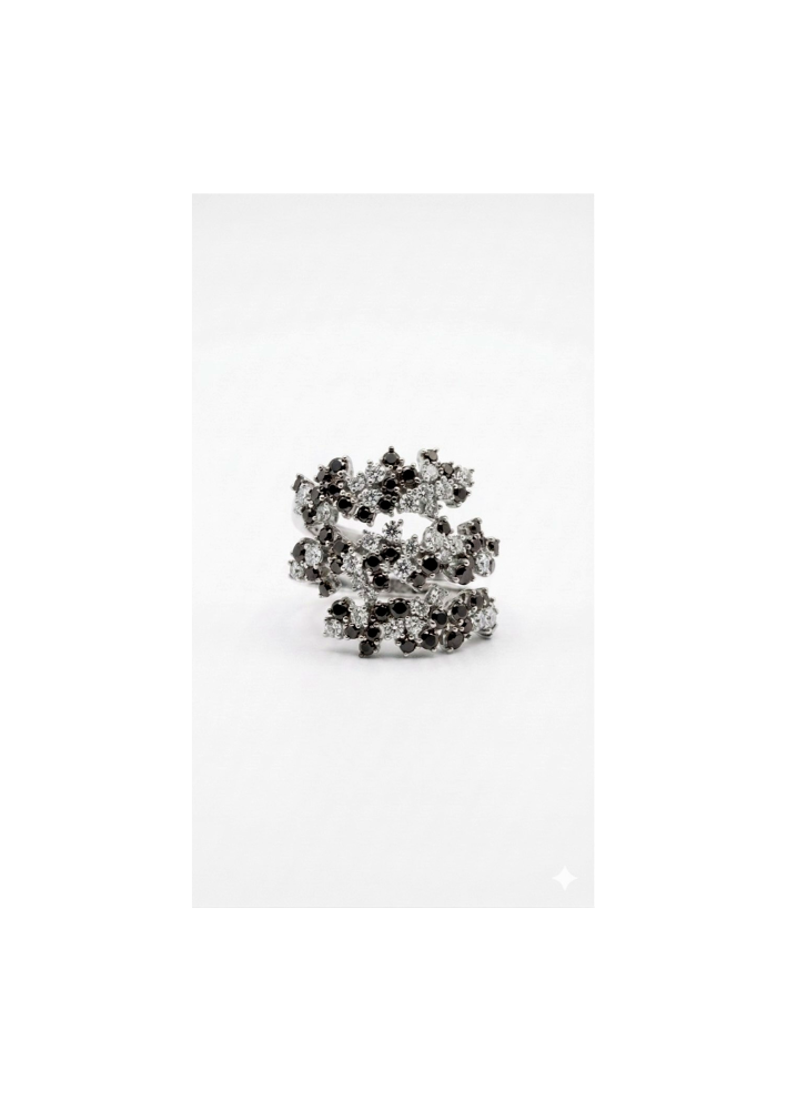 Купить Кольцо Damiani Mimosa Flexi Белое золото – премиальные кольца ZhannaKanGroup