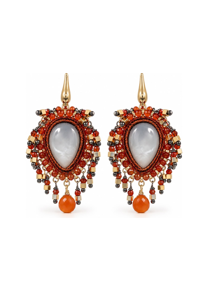 Buy Earrings Fati Silver – premium by ZhannaKanGroup