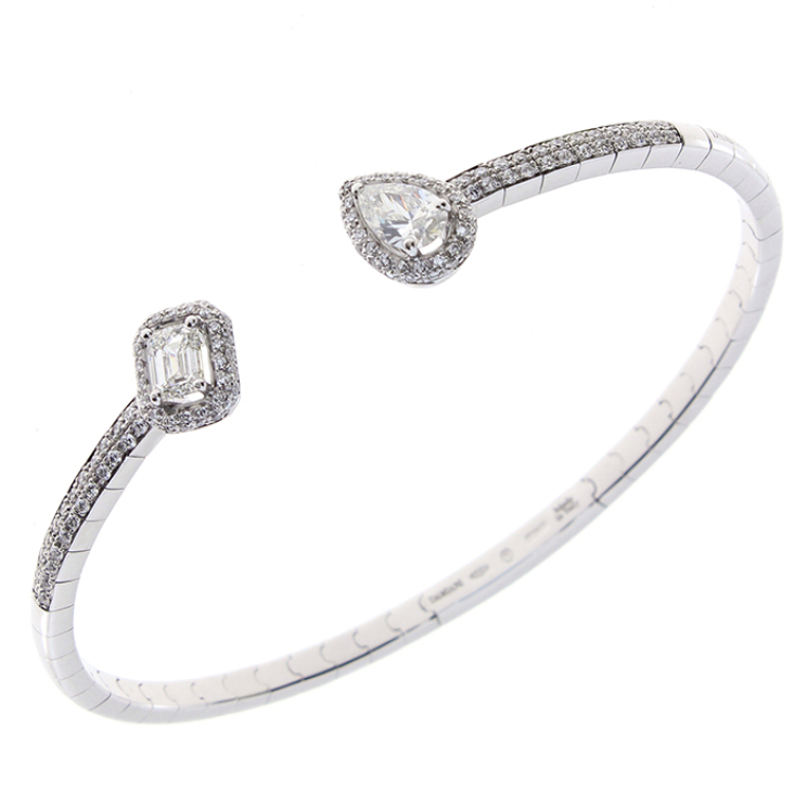 Браслет Damiani Minou full pavè Белое золото