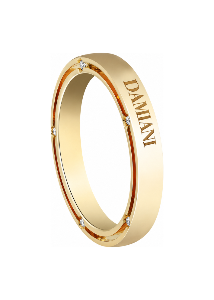Купить Кольцо Damiani D.Side Желтое золото – премиальные кольца ZhannaKanGroup